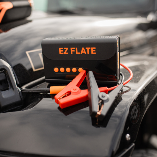 Best Auto Air Pump with Jump Starter – Air Boost – EZ FLATE