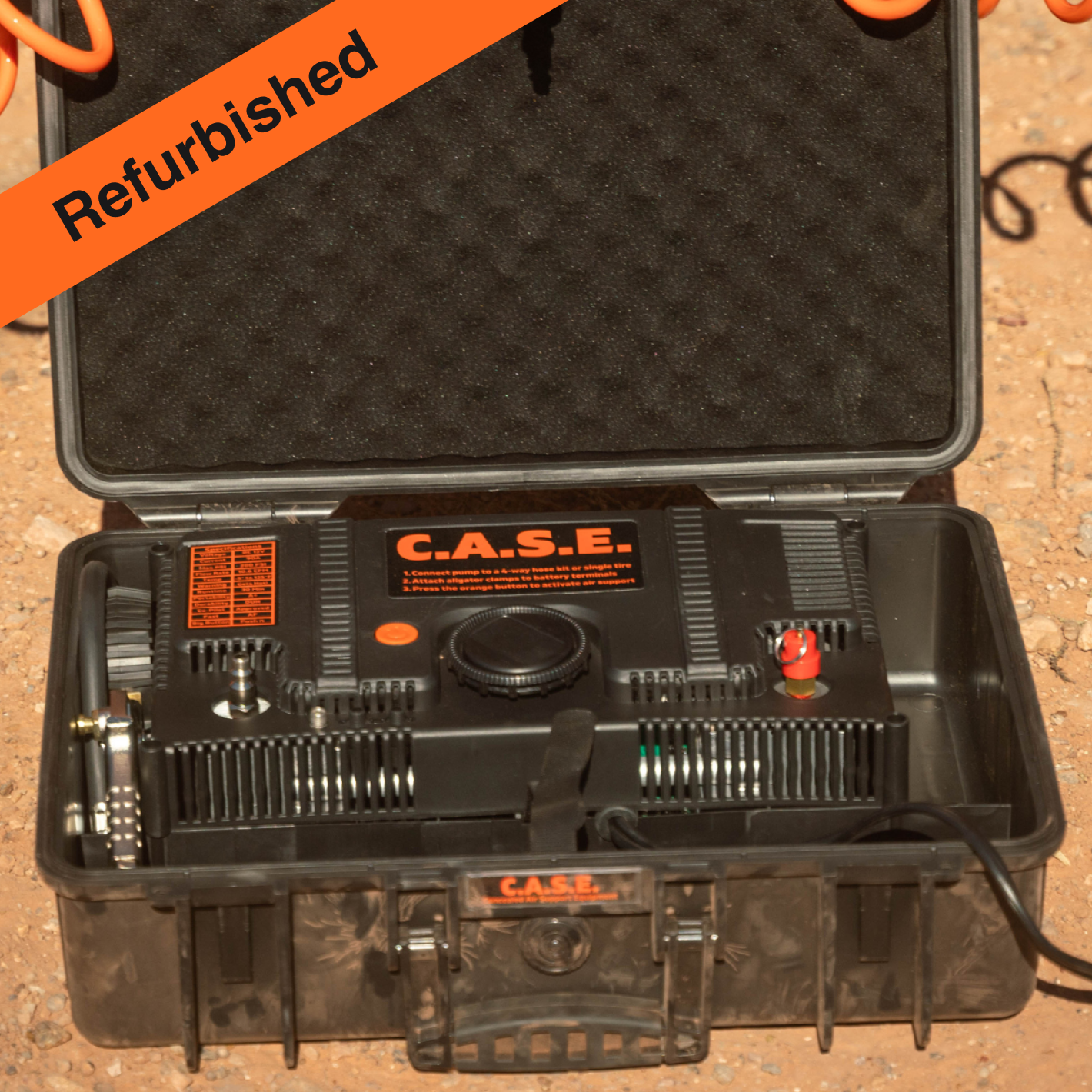 C.A.S.E. - 10.6 CFM Portable Dual Air Compressor - Open Box Shop